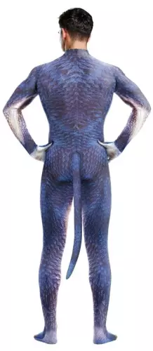 Dinosaurus Raptus cosplay combinatie blauw-wit – 2/3