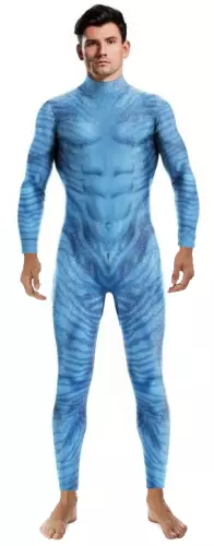Cosplay-Anzug Unter dem Meer Fish Blau – 1/2