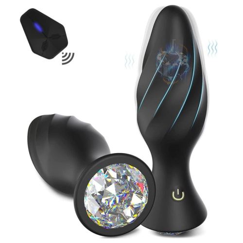 Vibrating Jewel Plug Jewervibe 10 x 3.5cm