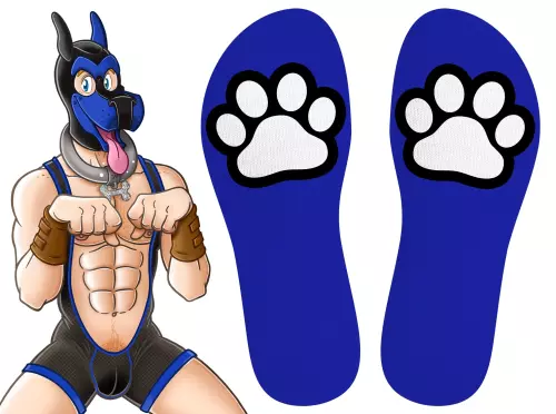 Paw Kinky Puppy Blauwe Sokken – 3/5