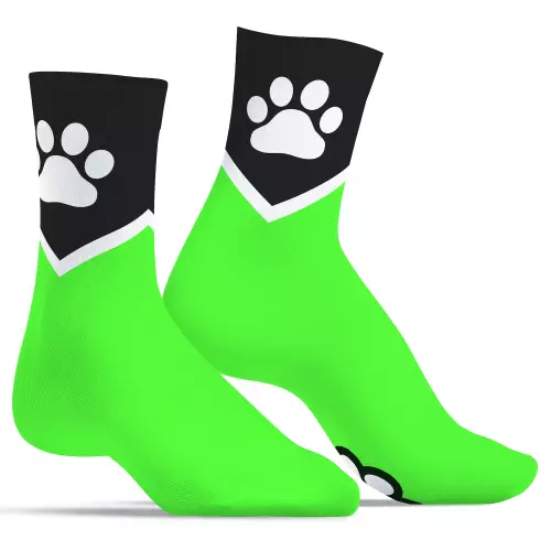 Socken Paw Kinky Puppy Grün – 1/4