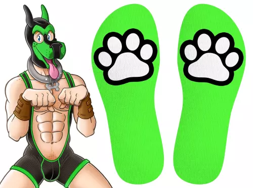 Socken Paw Kinky Puppy Grün – 3/4