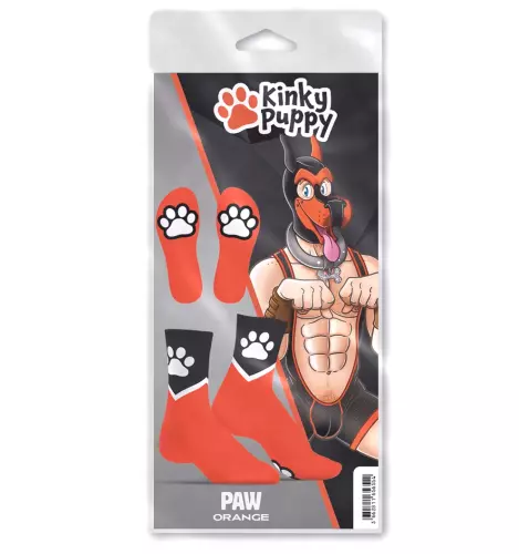 Socken Paw Kinky Puppy Orange – 4/6