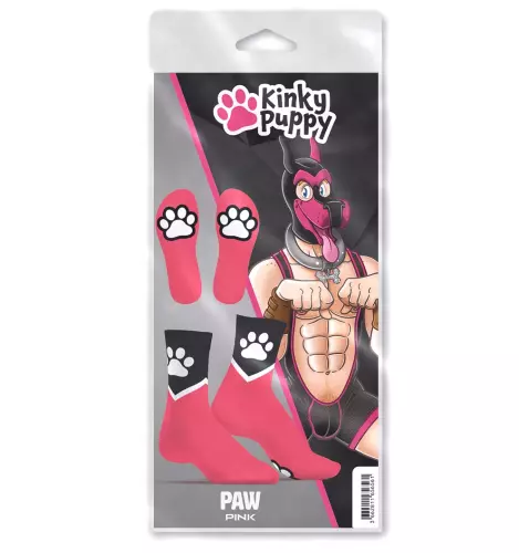 Paw Kinky Puppy Roze Sokken – 4/8
