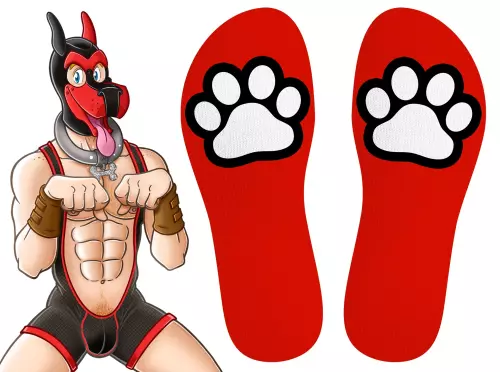 Socken Paw Kinky Puppy Rot – 3/5
