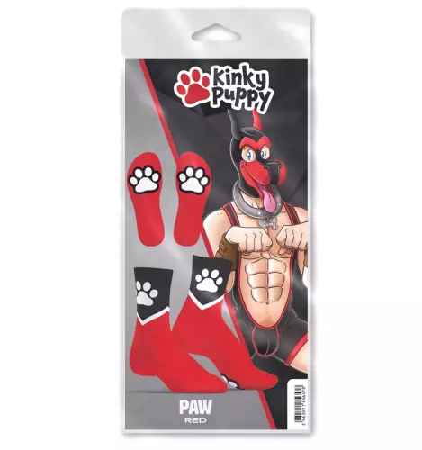 Socken Paw Kinky Puppy Rot – 4/5