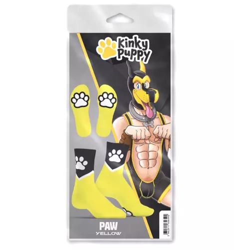 Socken Paw Kinky Puppy Neongelb – 4/4