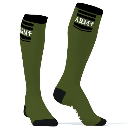 Hohe Socken Hanky Army SneakXX Grün