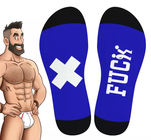 HANKY FUCK High Socks SneakXX Blue – 3/4