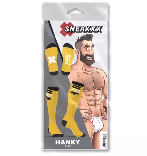 Hohe Socken HANKY PISS SneakXX Gelb – 4/4