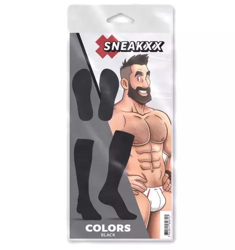 Hohe Socken COLORS SneakXX Schwarz – 4/5