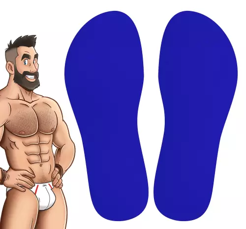 Hohe Socken COLORS SneakXX Blau – 3/4