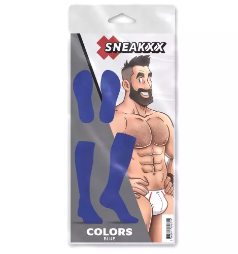 Hohe Socken COLORS SneakXX Blau – 4/4