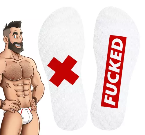 Socken Stripe Fucked SneakXX – 3/4