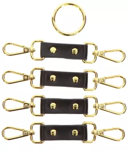 Vogue Black Cross Hogtie Straps – 5/6