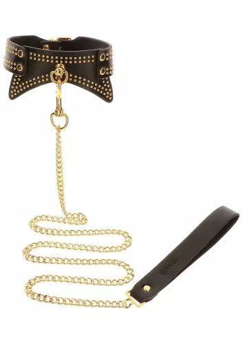 Halsband und Leine Studded Vogue Schwarz – 4/10