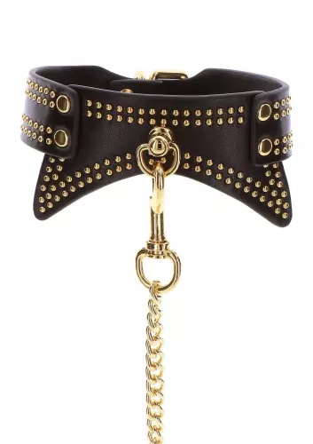 Halsband und Leine Studded Vogue Schwarz – 7/10