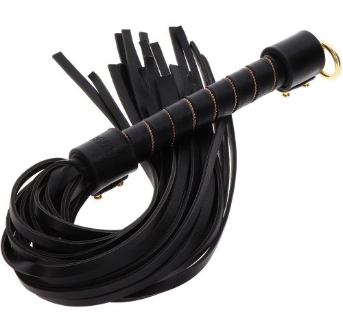 Nieten-Peitsche Studded Whip 55cm Schwarz