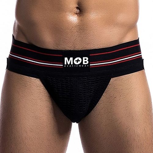 Jockstrap breiter Gurt Wide Schwarz