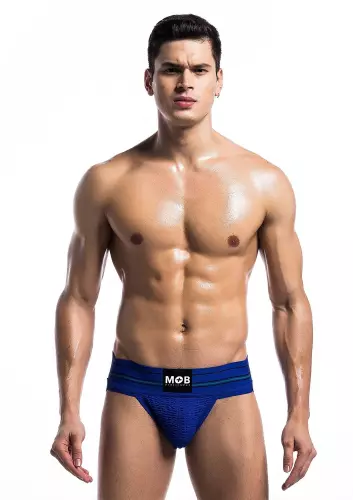Jockstrap Wide Gürtel Blau – 3/4