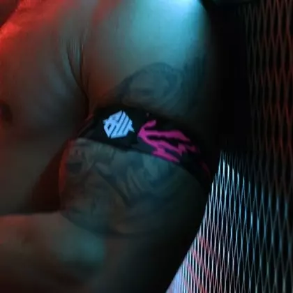 Armbänder Neo Camo Schwarz-Neon-Rosa – 2/5