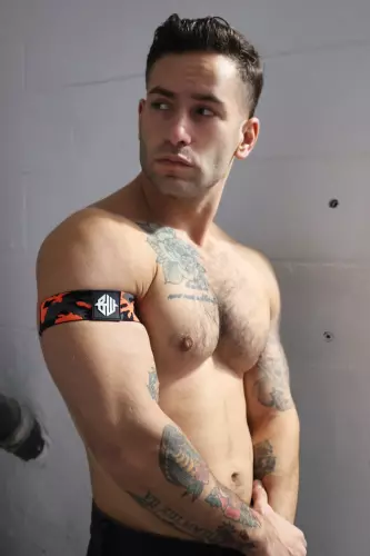Armbänder Neo Camo Schwarz-Neon-Orange – 6/7