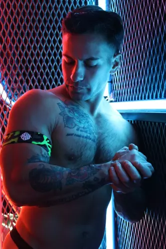 Brassards Neo Camo Zwart-Neon Groen – 5/8