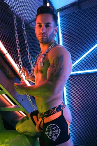 Boxer Bottomless Neo Camo Schwarz-Neon-Orange – 5/12