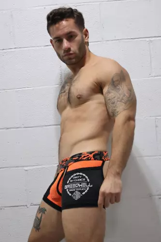 Boxer Bottomless Neo Camo Schwarz-Neon-Orange – 11/12