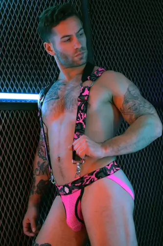 Harness Neo Camo Black-Neon Pink – 12/24
