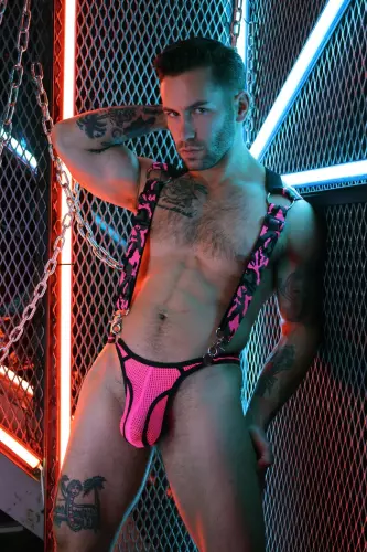 Harness Neo Camo Black-Neon Pink – 16/24