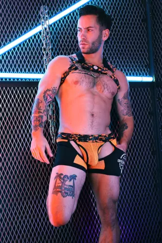 Harness Neo Camo Schwarz-Neon-Orange – 4/24