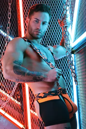Harness Neo Camo Schwarz-Neon-Orange – 14/24