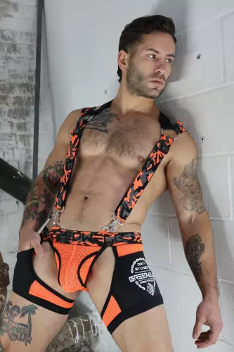 Harness Neo Camo Schwarz-Neon-Orange – 22/24