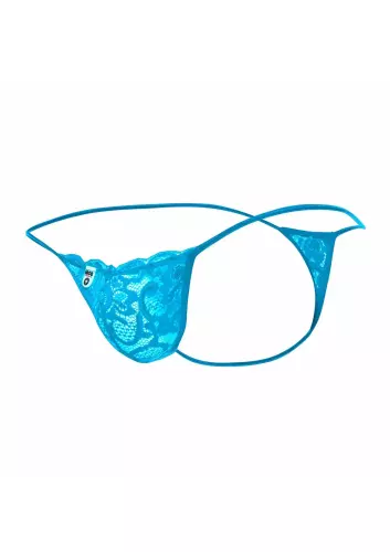 Spitzen-String Lace Mob Türkis – 5/5