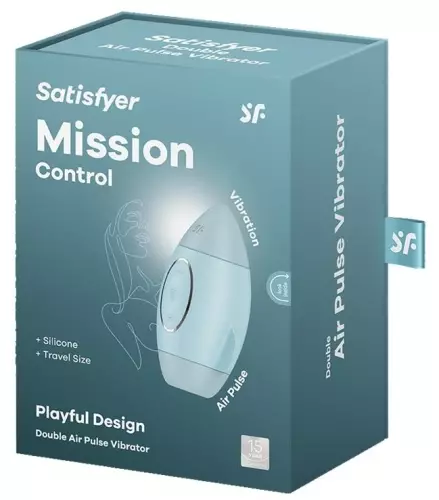 Klitoris-Stimulator Mission Control Blau – 2/5