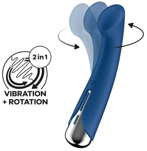 Spinning G-Spot Stimulator 1 - 11 x 3.5cm Blauw