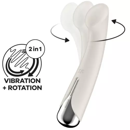 Rotations-G-Punkt-Stimulator 1 - 11 x 3,5cm Creme – 1/7
