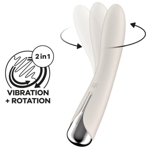Stimulator Spinning Vibe 1 - 11 x 3cm Creme