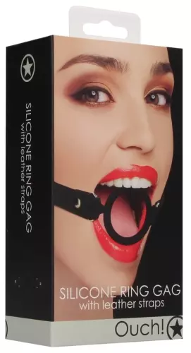 Silicone Ring Gag 40mm Black – 3/5