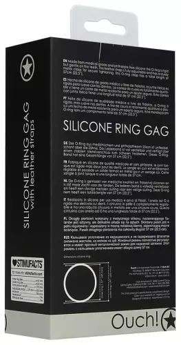 Silicone Ring Gag 40mm Black – 4/5