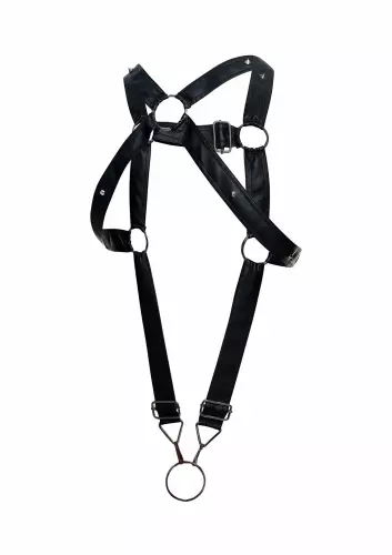 Harnas Cross Cockring Dngeon Zwart – 8/8