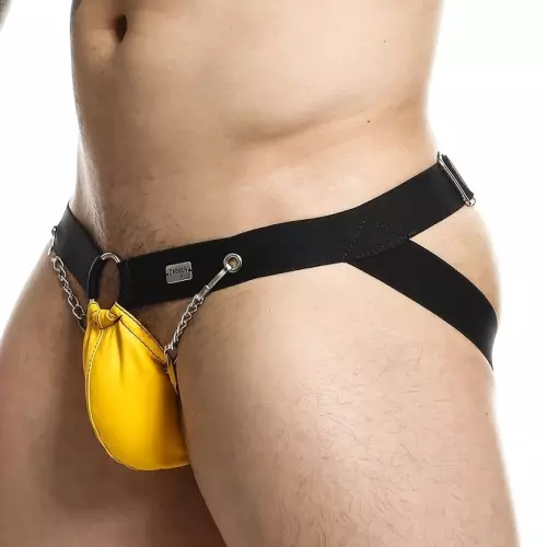 Jockstrap Ring & Chain Dngeon Gelb – 1/8