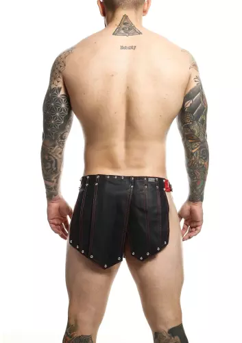 Herenrok Sm Roman Skirt Zwart-Rood – 3/8