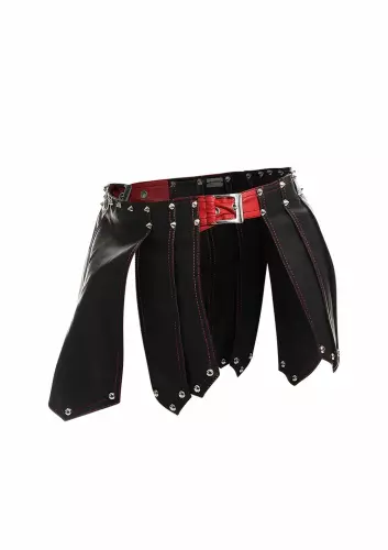 Herenrok Sm Roman Skirt Zwart-Rood – 7/8