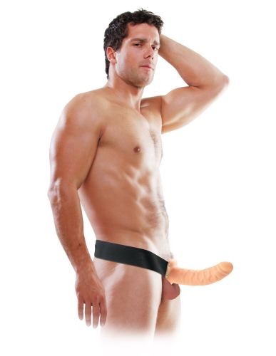 Strap-On-Dildo Hollow Strap On 20 x 5 cm Hautfarben