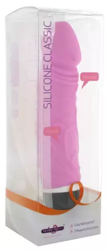 Classic Vibrating Silicone Dildo 15 x 4 cm Pink – 2/7