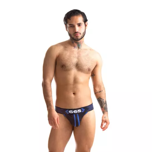 Jockstrap Rally 665 Zwart-Blauw – 3/6
