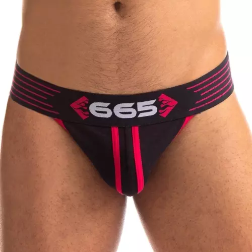 Jockstrap Rally 665 Zwart-Rood – 1/5