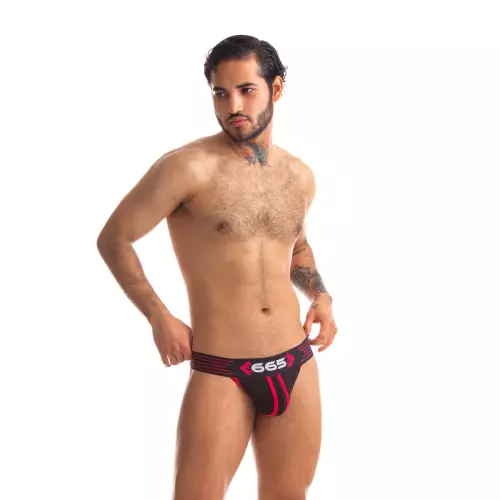 Jockstrap Rally 665 Zwart-Rood – 4/5